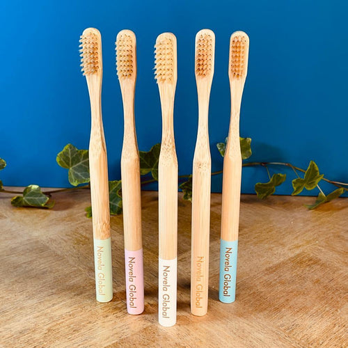 Brosse à dents ronde en bambou naturel | Novela
